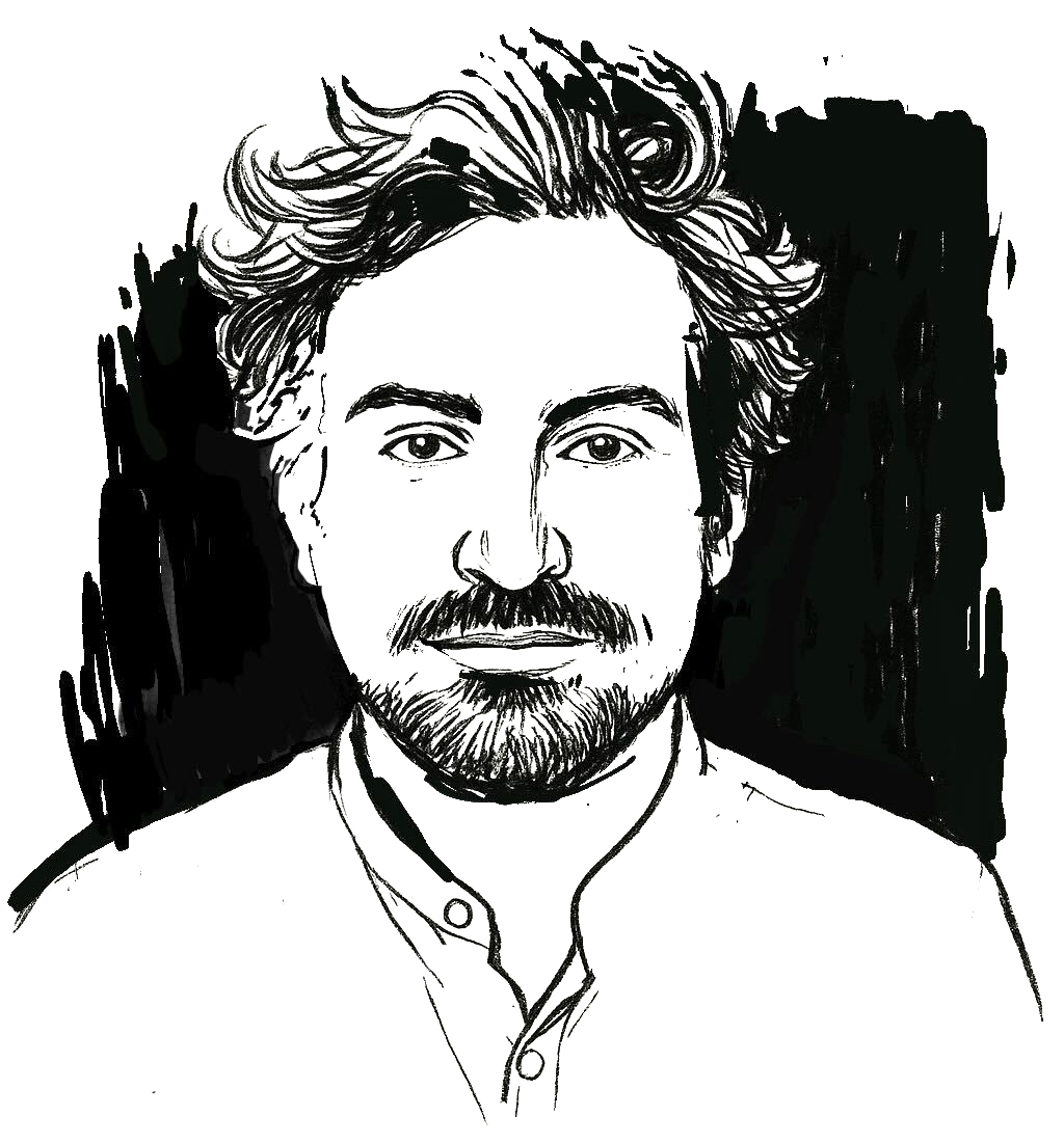 Portrait dessiné de Damien Charpentier